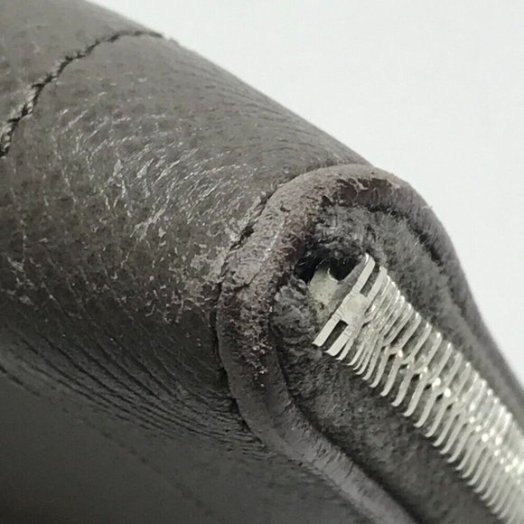 HERMES L-shaped fastener Zip Computer Cluch Bag Hand bag Epsom Etoupe/SilverHW - Picture 4 of 12